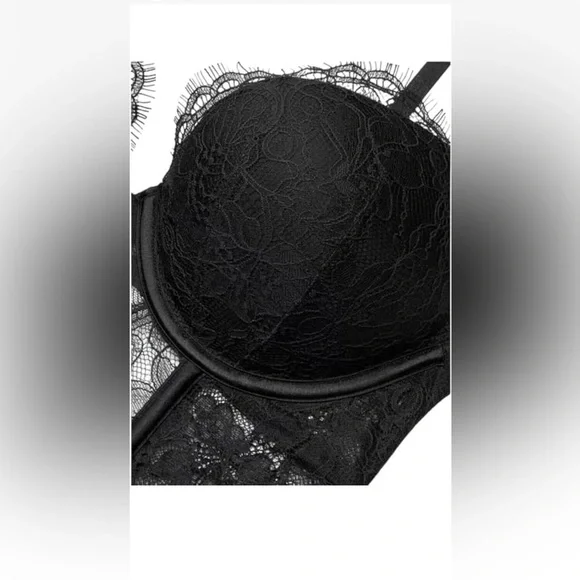 Victoria’s Secret Bombshell Push Up Lace Corset Teddy M - Picture 4 of 8